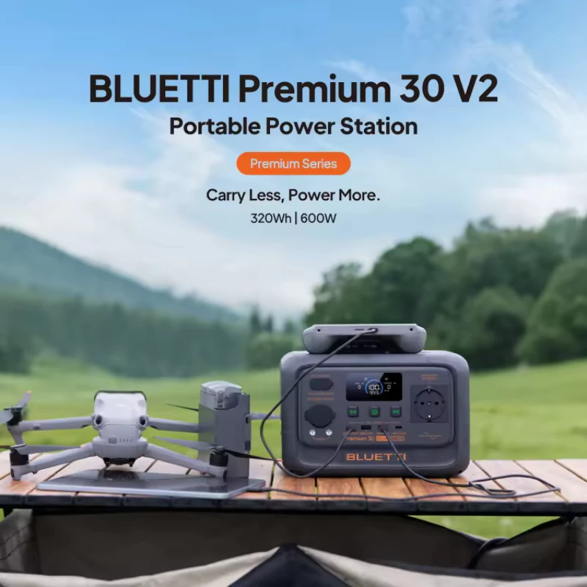 BLUETTI Premium 30 V2 Portable Power Station – Compact Backup Power for Outdoor and Home Use