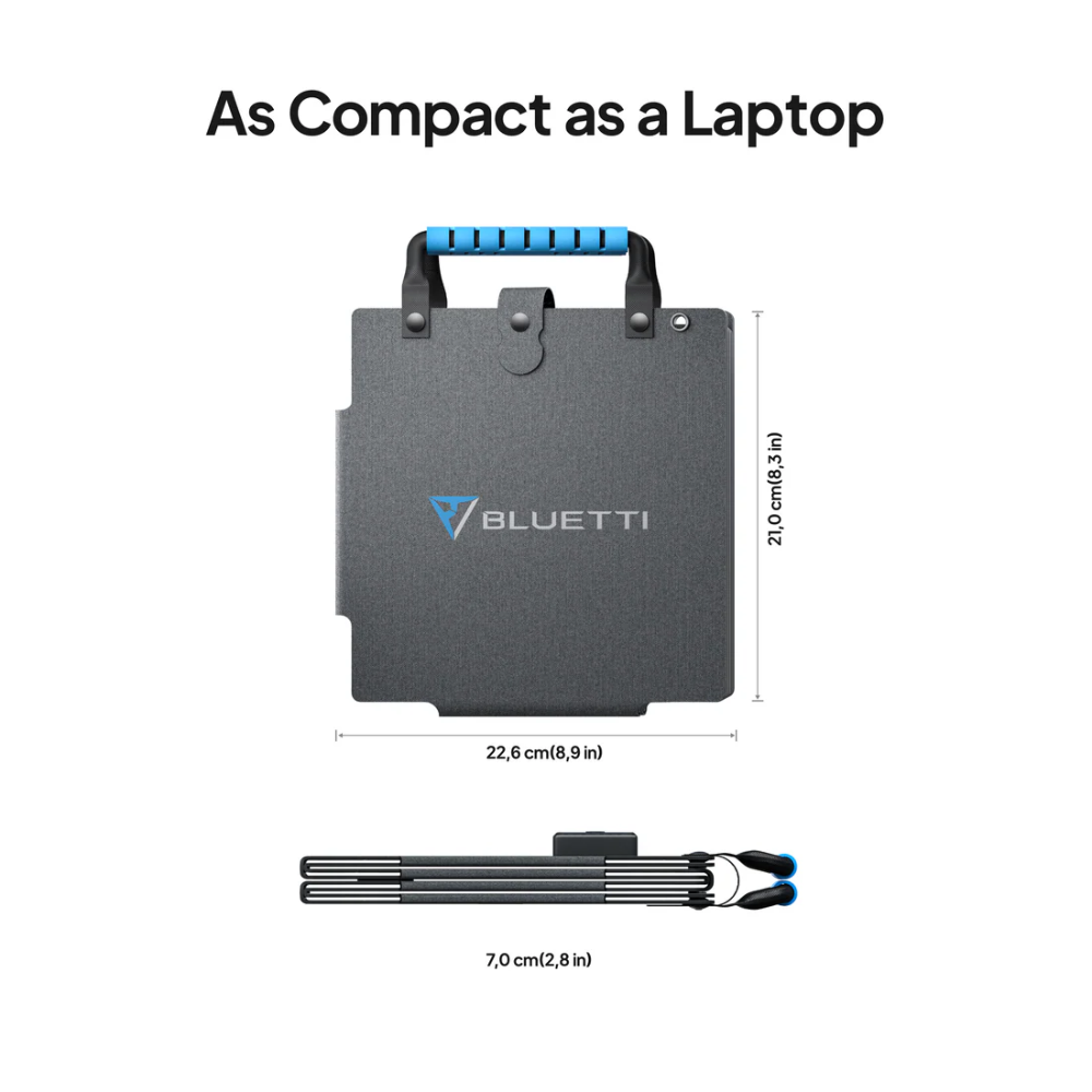 BLUETTI PV60 60W Foldable Solar Panel – Portable, High-Efficiency Monocrystalline for Power Stations, Camping, RV, Outdoor & Emergency Charging | 1-Year Local Warranty