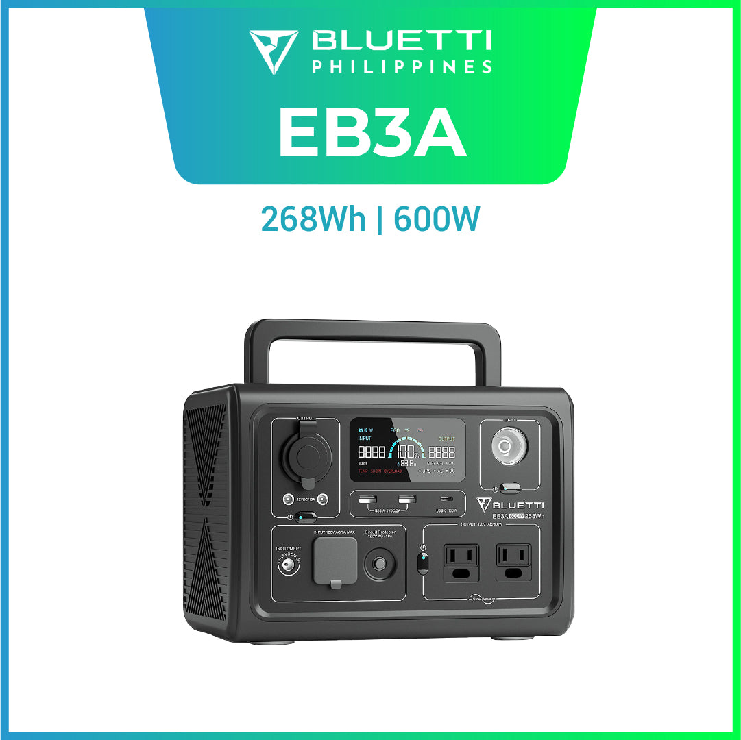 BLUETTI EB3A 600W 268Wh LiFePO₄ Portable Power Station