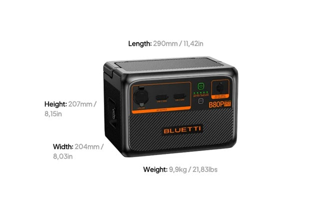 BLUETTI B80P Expansion Battery | 806Wh (Compatible for AC60P)