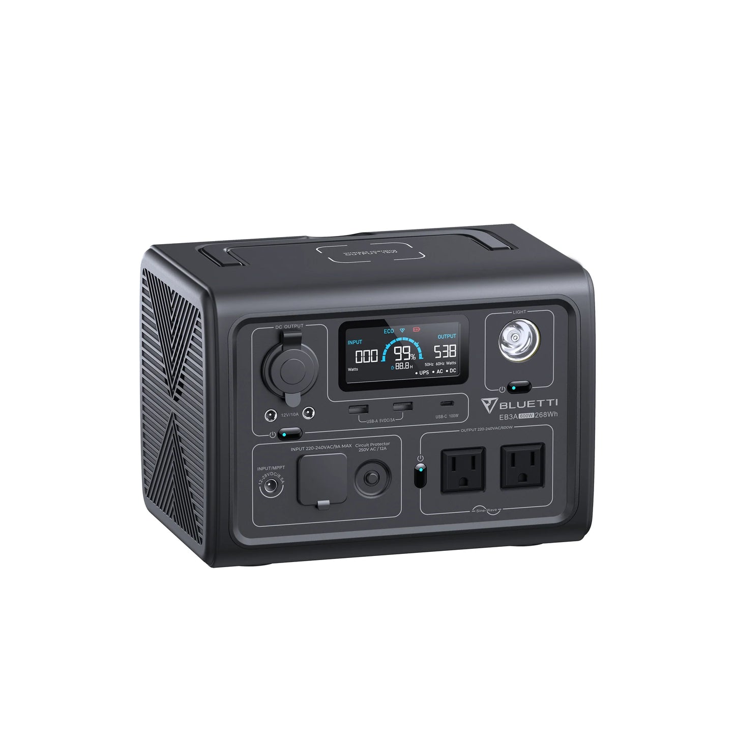 BLUETTI EB3A 600W 268Wh LiFePO₄ Portable Power Station