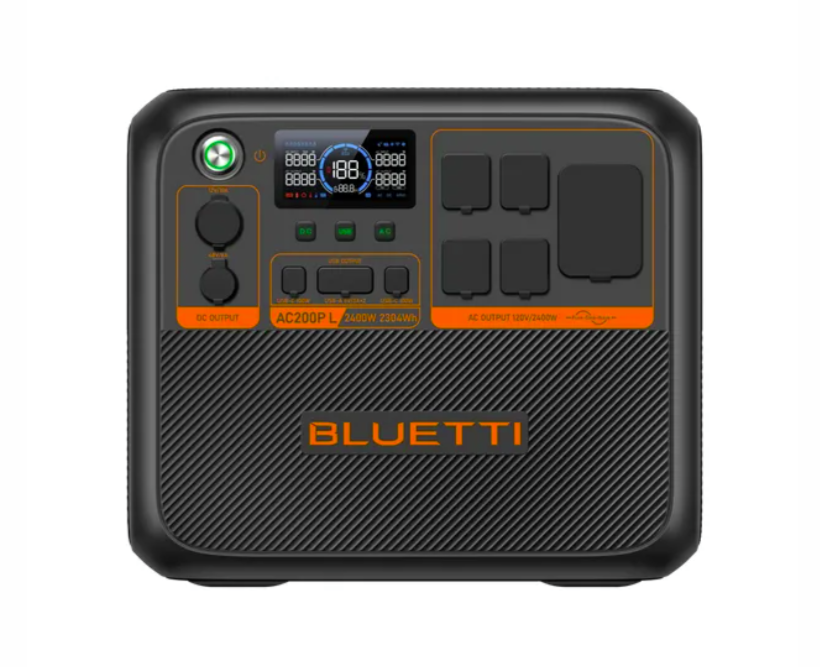 BLUETTI AC200PL Portable Power Station 2400W | 2304Wh LiFePO4 Battery | Fast Charging, Solar Generator, UPS Backup for Home & Outdoor Use | 5-Year Warranty