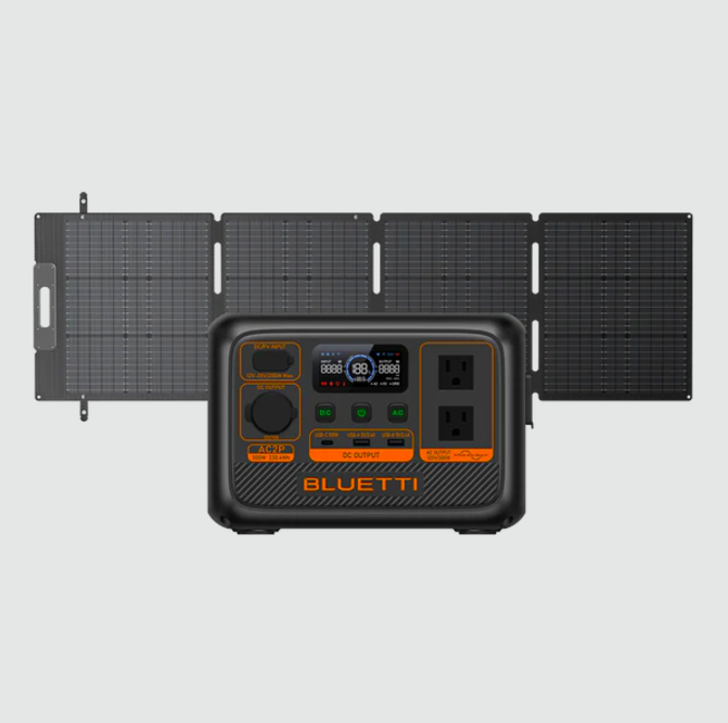 BLUETTI AC2P 300W Portable Power Station | 230Wh LiFePO₄ Battery for Travel, Camping, Emergency Backup | Fast Charging | 5-Year Local Warranty
