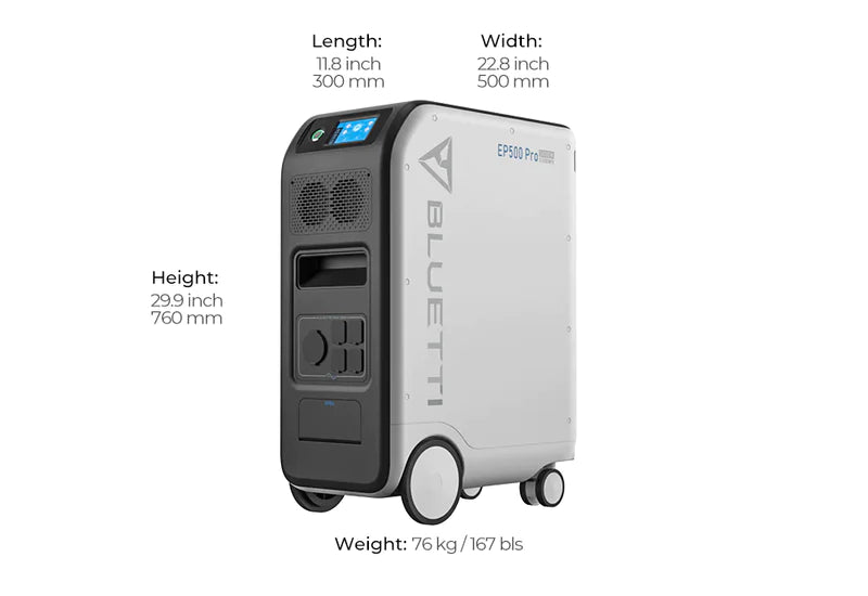 BLUETTI EP500Pro 3000W 5100Wh Power Station | Home Backup Generator for Emergency, Blackouts, Off-Grid | 4-Year Local Warranty