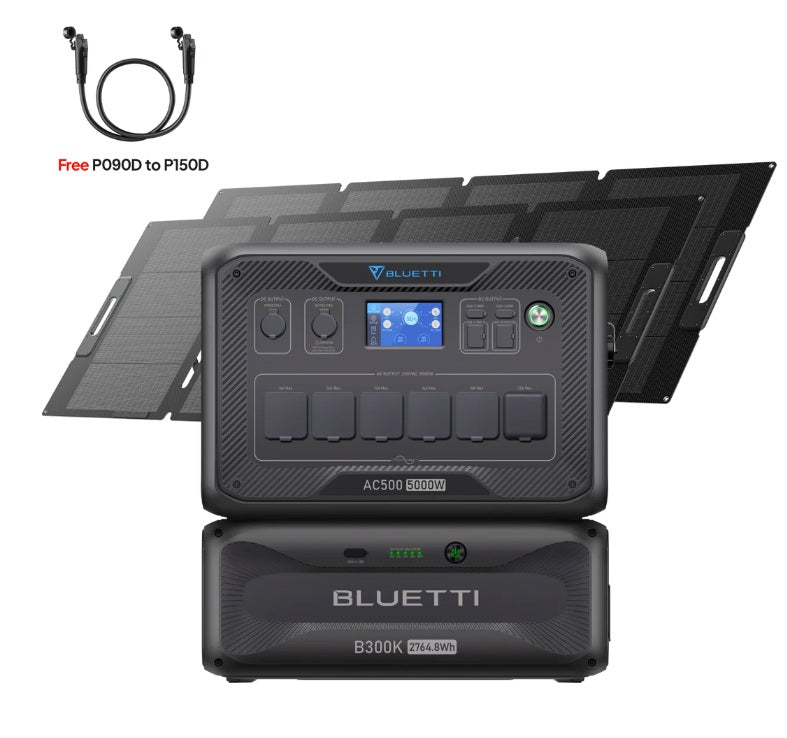 BLUETTI AC500 + B300K Home Battery Backup