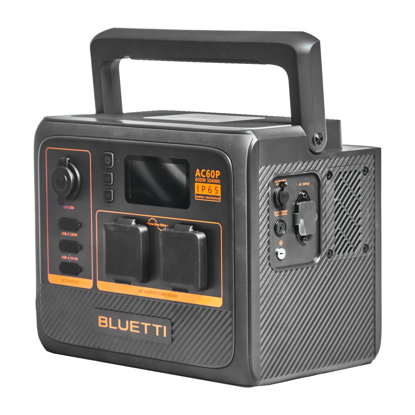 Bluetti AC60P Expandable Portable Waterproof Power Station 504Wh | 600W (1200W) - PREMIUM SERIES