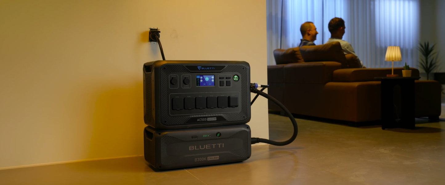 BLUETTI AC500 + B300K Home Battery Backup