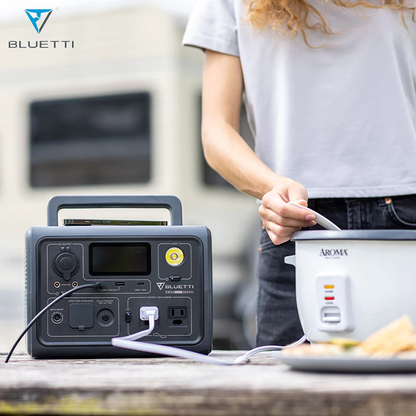 BLUETTI EB3A 600W with PV120 Solar Panel Portable Power Station 268Wh LiFePO4 Battery Backup Solar