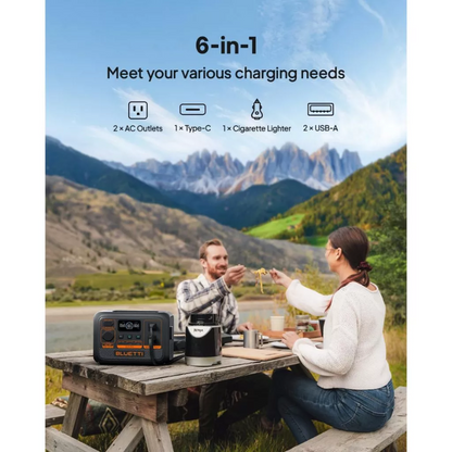 BLUETTI AC2P 234W with PV200 Solar Panel Portable Power Station 300Wh LiFePO4 Battery Backup Solar