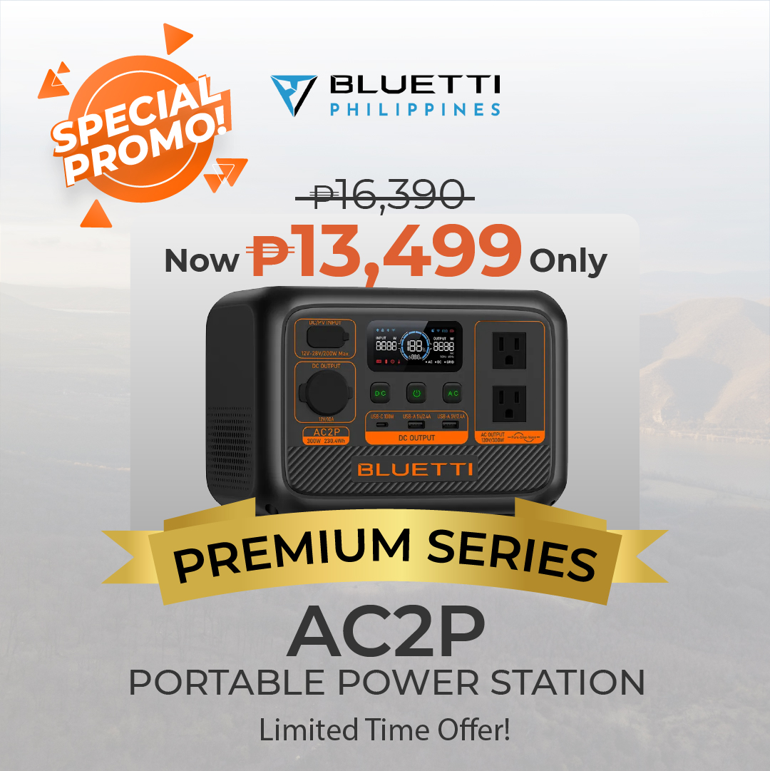 BLUETTI AC2P Portable Power Station | 300W 230.4Wh - PREMIUM SERIES