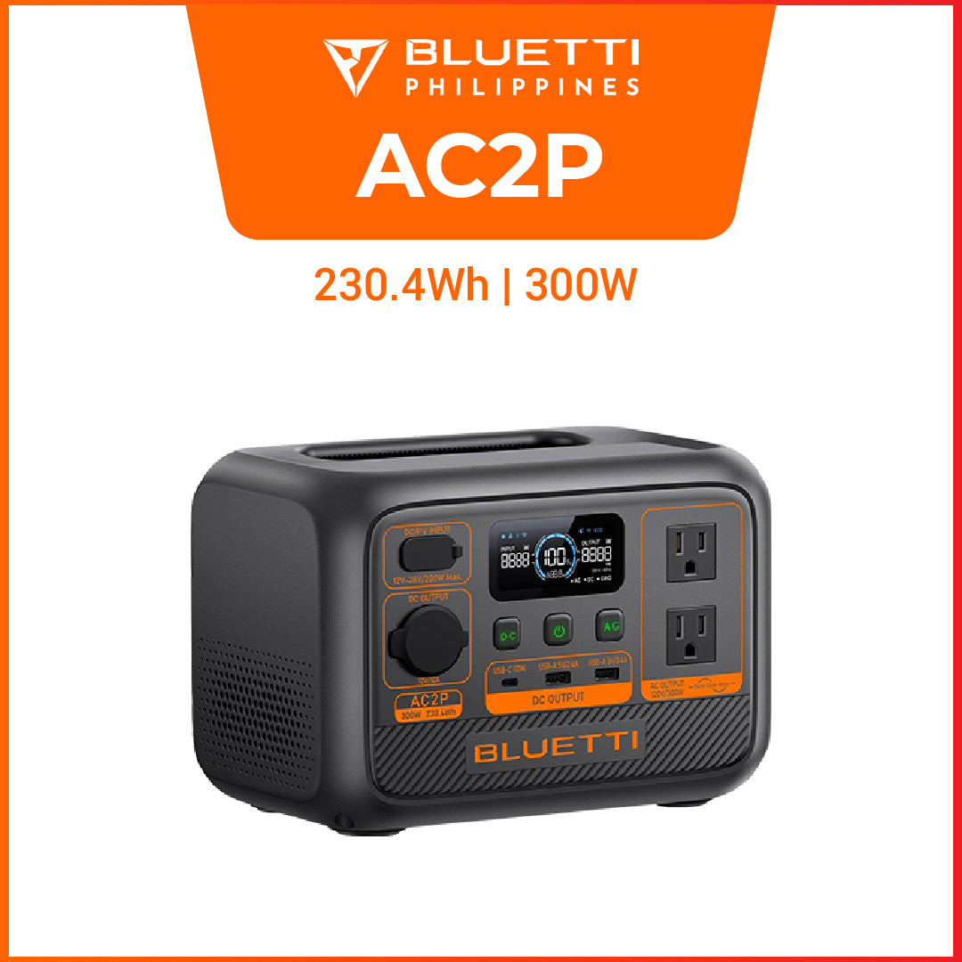 BLUETTI AC2P Portable Power Station | 300W 230.4Wh - PREMIUM SERIES