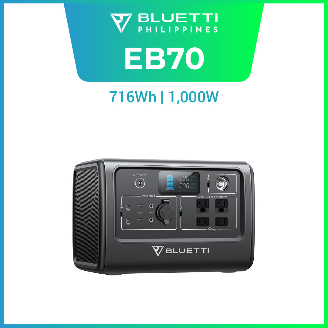 BLUETTI EB70 Portable Power Station (1000W)