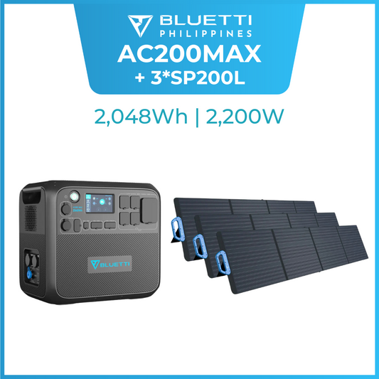 BLUETTI AC200MAX + 3*SP200L | Solar Generator Kit