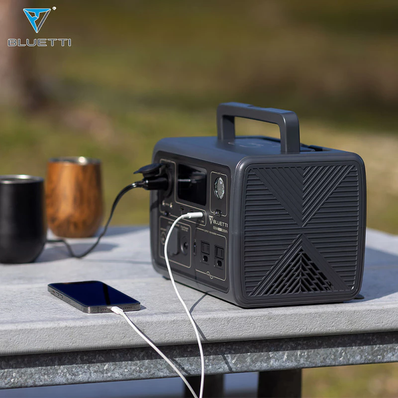 BLUETTI EB3A 600W with PV120 Solar Panel Portable Power Station 268Wh LiFePO4 Battery Backup Solar