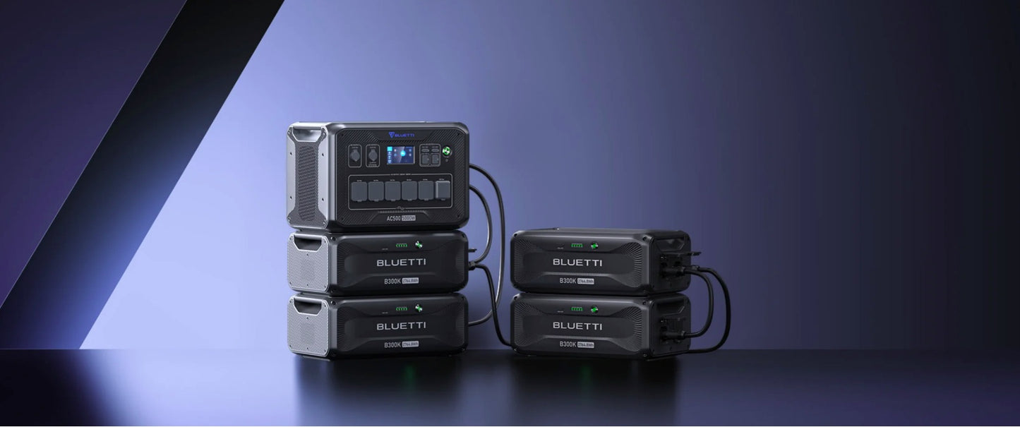 BLUETTI AC500 + B300K Home Battery Backup
