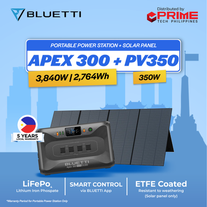 BLUETTI Premium Apex 300 Portable Power Station 2764.8Wh 3840W Solar Generator LiFePO4 Battery Backup Home RV Emergency Power