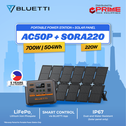 BLUETTI Premium AC2P 300W Portable Power Station | 230Wh LiFePO₄ Battery for Travel, Camping, Emergency Backup | Fast Charging | 5-Year Local Warranty