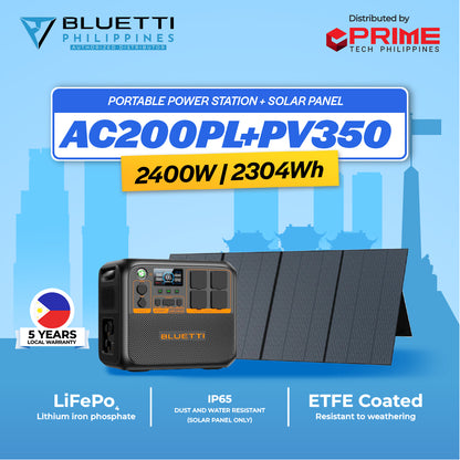 BLUETTI AC200PL Portable Power Station 2400W | 2304Wh LiFePO4 Battery | Fast Charging, Solar Generator, UPS Backup for Home & Outdoor Use | 5-Year Warranty