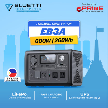 BLUETTI EB3A 600W 268Wh LiFePO₄ Portable Power Station