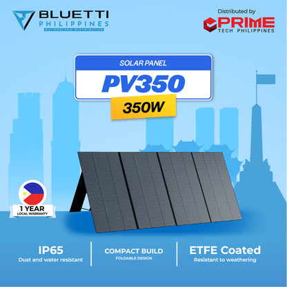 BLUETTI PV350 350W Foldable Solar Panel | High-Efficiency Portable Charger for Power Stations, Camping, Outdoor Backup | 1-Year Local Warranty