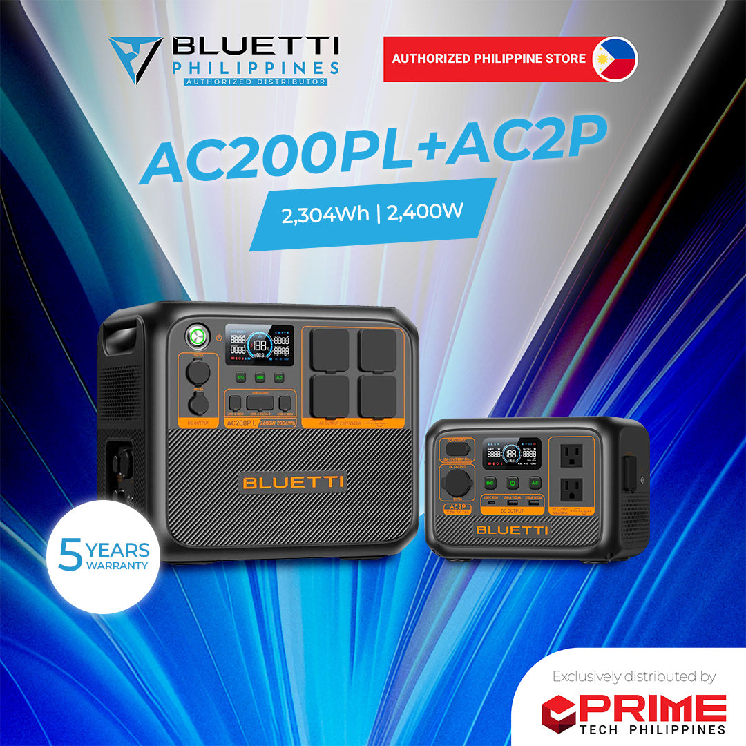 BLUETTI AC200PL Portable Power Station 2400W | 2304Wh LiFePO4 Battery | Fast Charging, Solar Generator, UPS Backup for Home & Outdoor Use | 5-Year Warranty