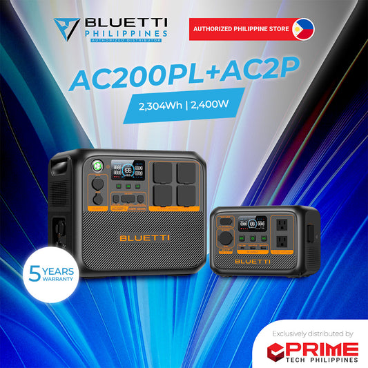 BLUETTI AC200PL Portable Power Station 2400W | 2304Wh LiFePO4 Battery | Fast Charging, Solar Generator, UPS Backup for Home & Outdoor Use | 5-Year Warranty