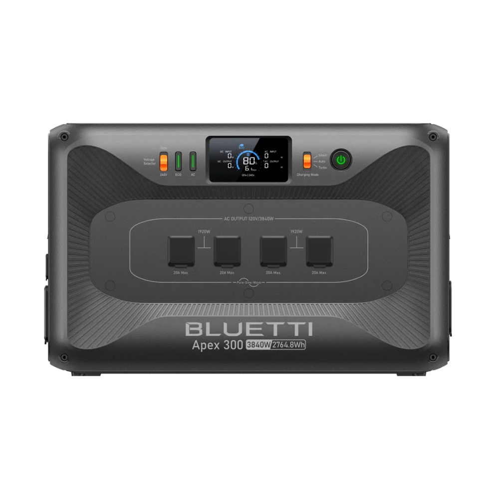 BLUETTI Apex 300 Portable Power Station 2764.8Wh 3840W Solar Generator LiFePO4 Battery Backup Home RV Emergency Power
